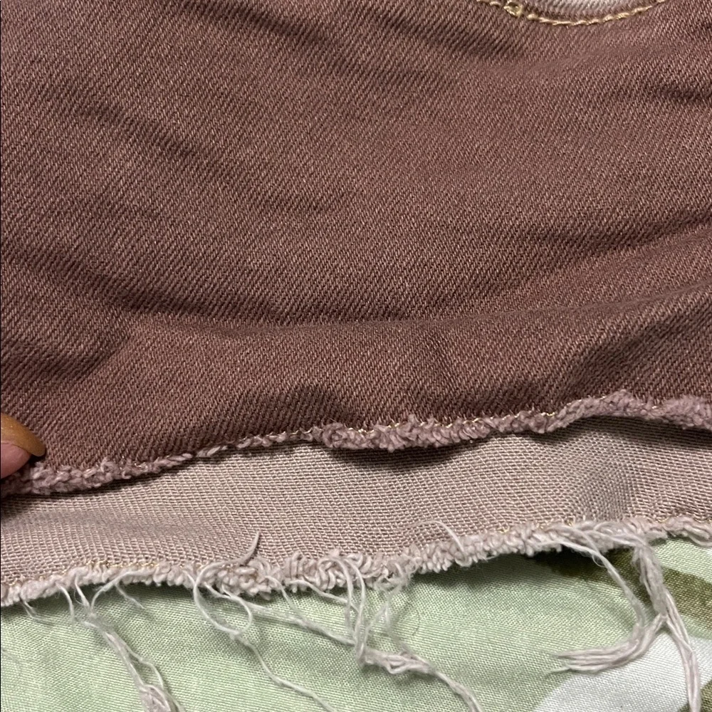 Hollister patched look short shorts denim. Multi browns
